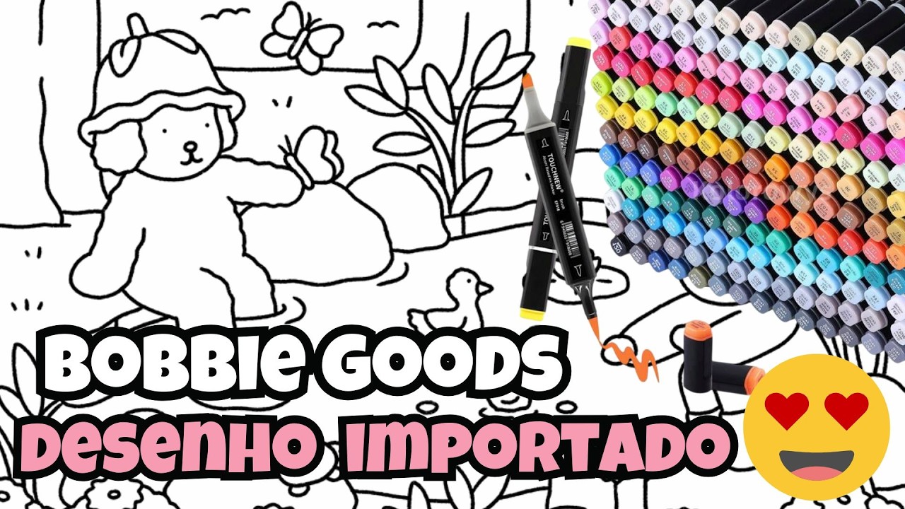 PINTANDO BOBBIE GOODS IMPORTADO! DIRETO DO SITE OFICIAL BOBBIE GOODS COM TOUCH! VEM COLORIR COMIGO!