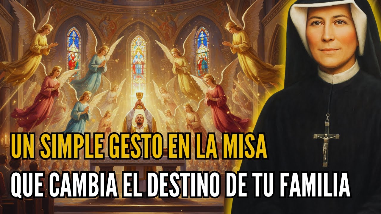 Santa Faustina revela: El gesto silencioso en la Misa que trae protección divina a tu familia