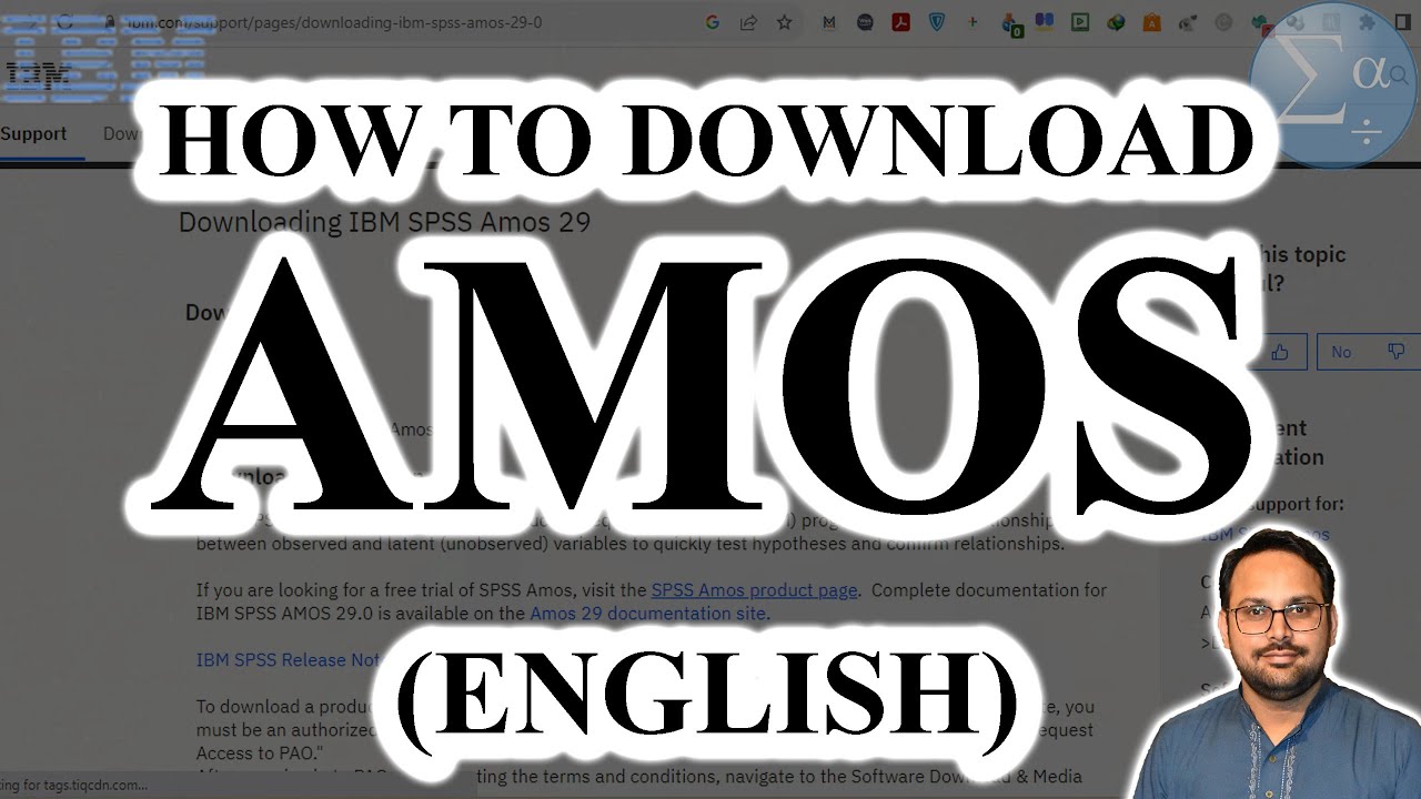 How to Download IBM SPSS AMOS for Free in 5 Simple Steps English