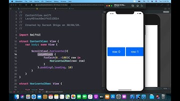 LazyHStack in SwiftUI iOS 14