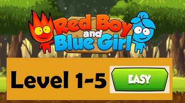 Red boy and Blue girl in Forest Temple Maze [Easy map] 1-5