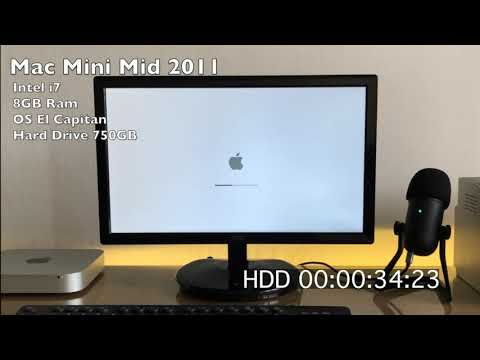 HDD vs SSD Mac Mini boot and speed test - YouTube