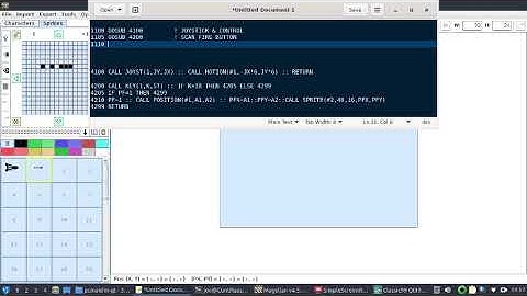 Creating a scrolling game on TI-99