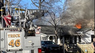 A Firefighter in Anna Arundel County was able to Bail Out of a House Fire Prior to Flashover | Firehouse