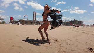 MINIMALE ANIMALE SWIMWEAR 4K / Dance Performance by Shanit Bar at Coney Island New York