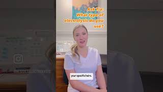 Ask Tia: What type of electrolysis do you use? #electrolysis #hairremoval #skin