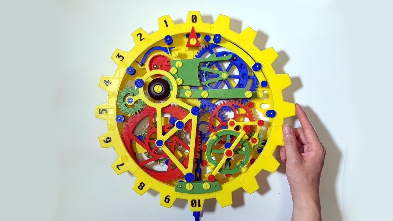 手作り鐘撞 I made a mechanical wall timer [Mechanical Wall Timer] - YouTube