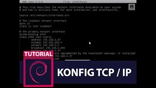 Konfigurasi TCP/IP Linux Debian 8 Server