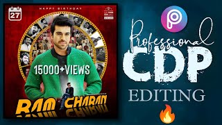 Ram Charan Birthday Photo Editing | Birthday CDP Editing | Best cdp editing tutorial in picsart app