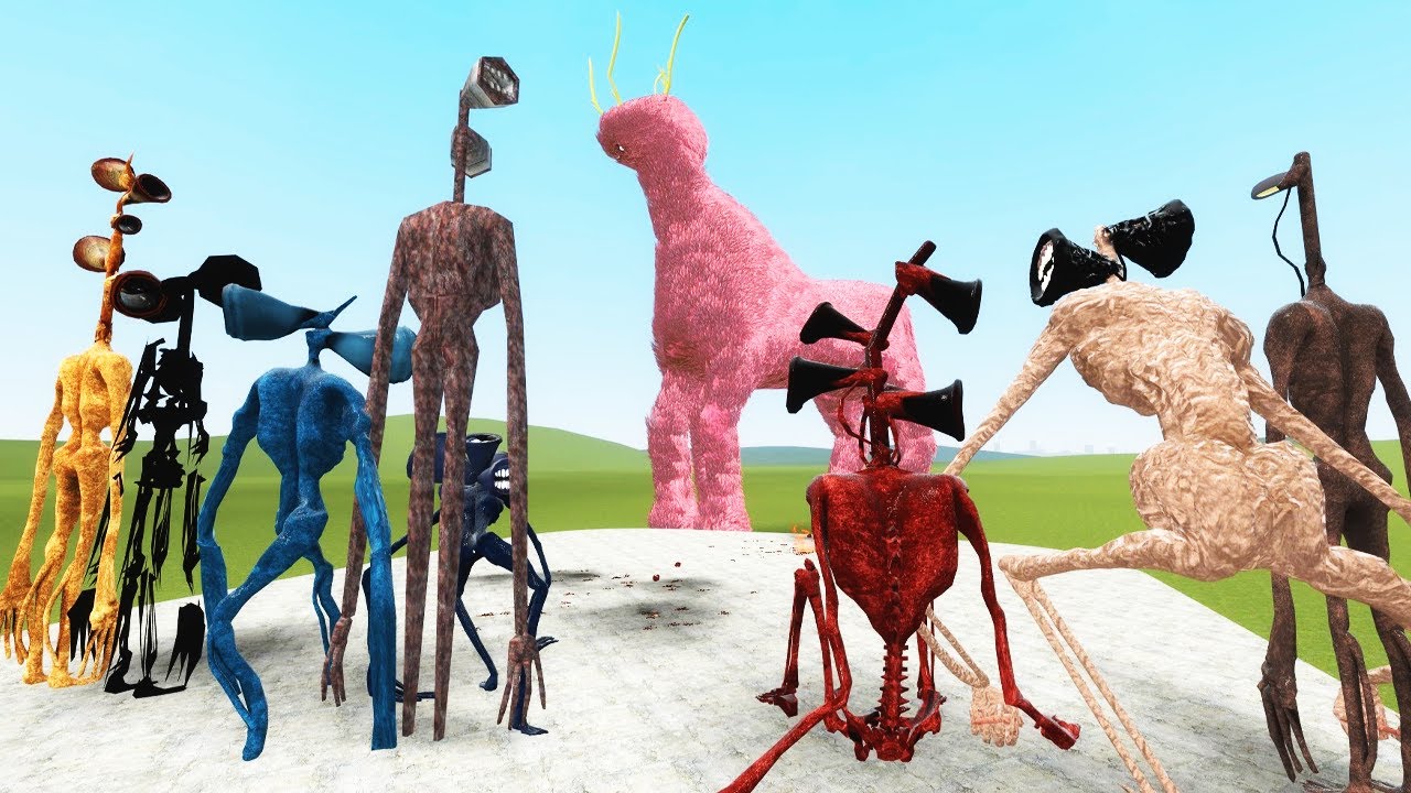 NEW WATCHTOWER VS ALL SIREN HEADS of Trevor Hendersons on Garry's Mod ...