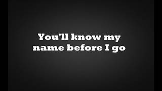 Guy Sebastian - Before I Go (You'll know my name) lyrics