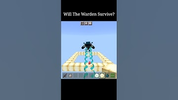 Will The Warden Survive | Minecraft Height Build Limit Fall Damage | AETHER #shorts