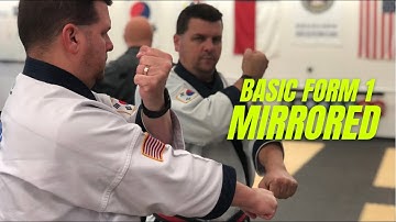 How to do Basic Form #1 for Tang Soo Do – Mirrored