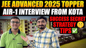 Meet JEE Advanced AIR-1 Topper from Allen Kota Rajit Gupta | Success Secret🤫 & Tips | #interview