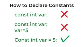 C programming constants operator assignment