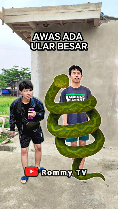 ADA ULAR BESAR!! Prank Klakson Bus Telolet #shorts #basuri