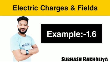 NCERT Solution | Class 12 Physics | Example 1.6 | Electric Fields & Charges by Subhash Rakholiya