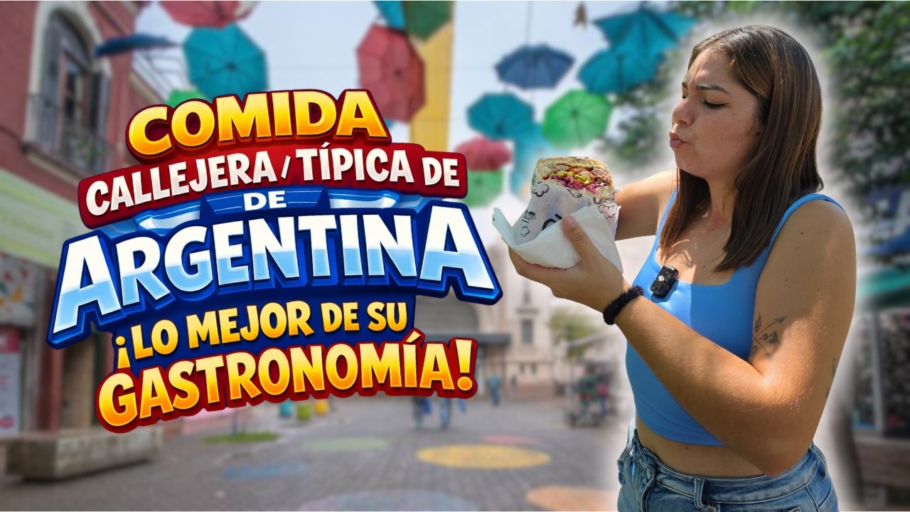 Probando COMIDA CALLEJERA/TIPICA de Argentina! Realmente RICA o SOBREVALORADA?🇦🇷😱