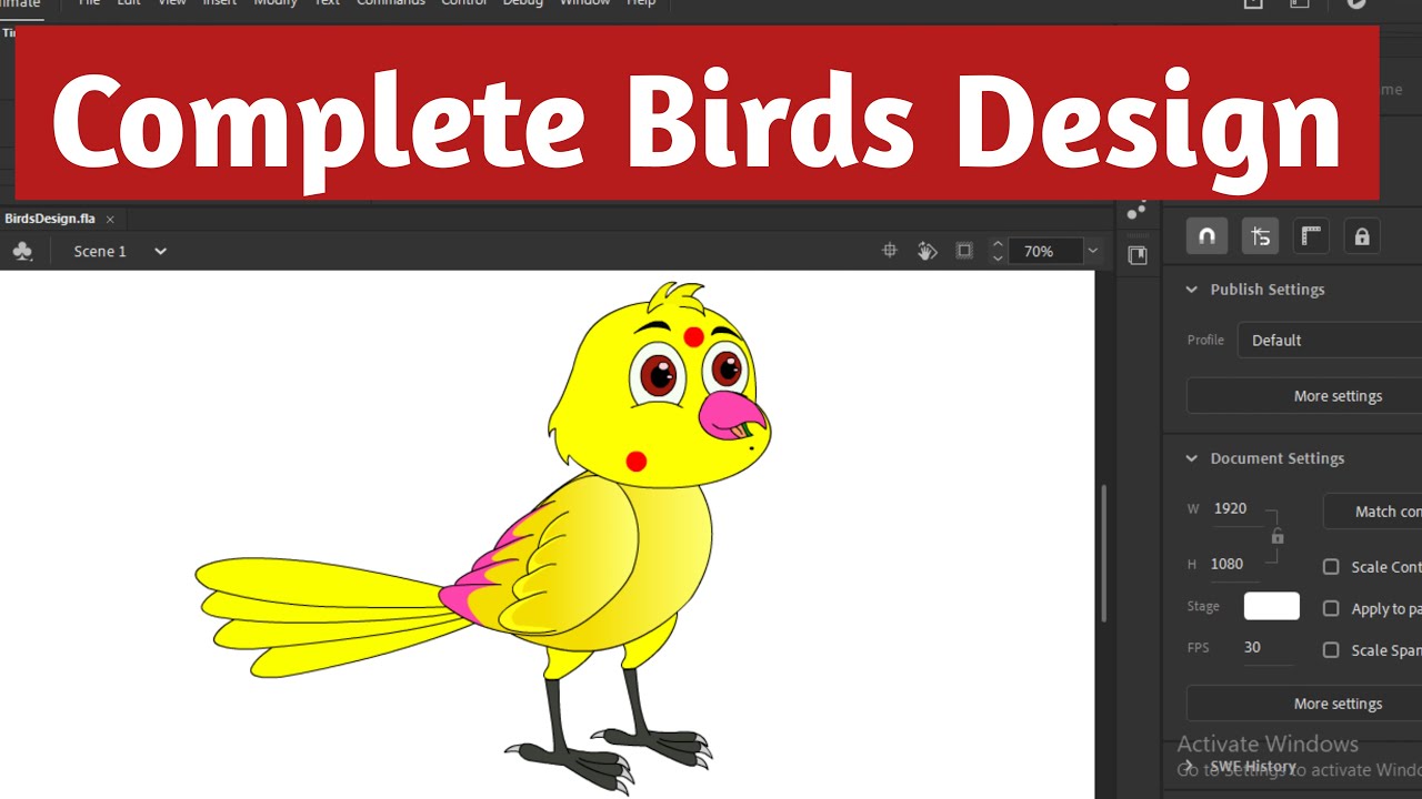 Complete Birds Design | 2D बर्ड एनीमेशन विडियो कैसे बनाते है सीखे | Complete course 2026