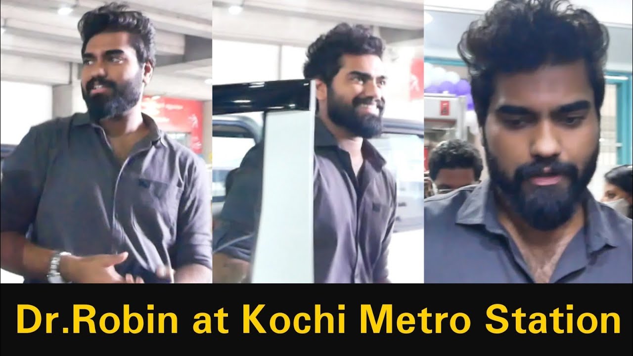 ഡോ. റോബിൻ കൊച്ചി മെട്രോ സ്റ്റേഷനിൽ വന്നപ്പോൾ | Dr. Robin Radhakrishnan at Kochi Metro Station