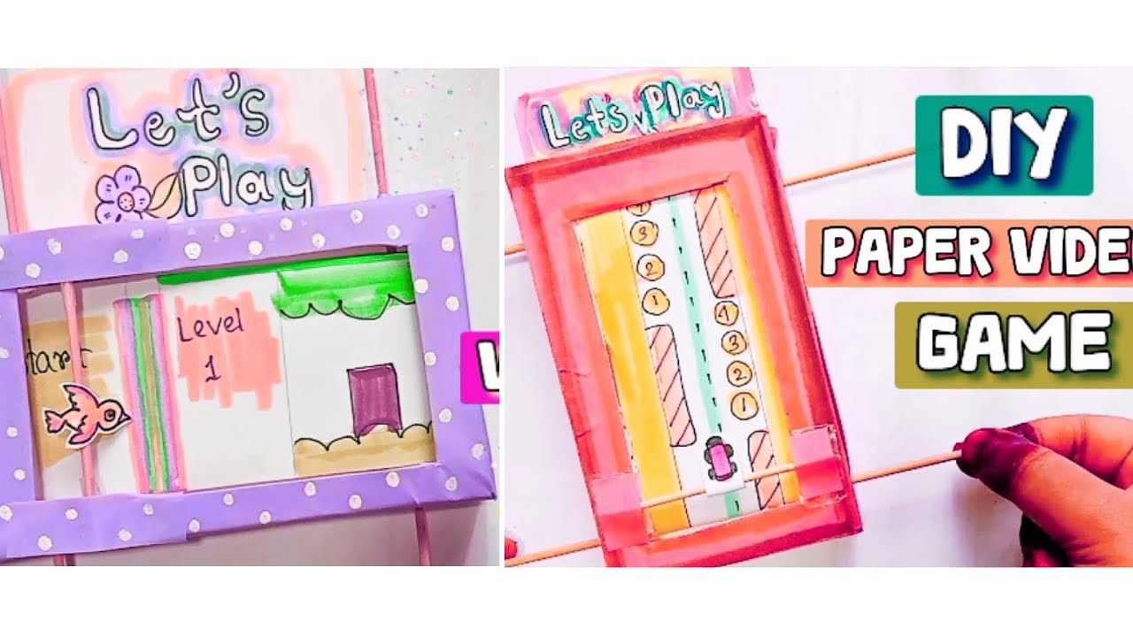 DIY Paper Video Game 🎮 | Easy Handmade Game Ideas for Kids | Let’s Play ...