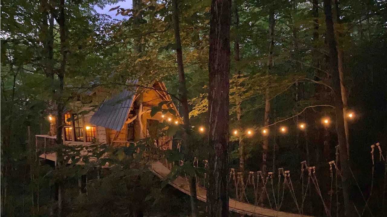 Treehouse at Bliss Ridge Farm best view in VT Moretown Vermont United