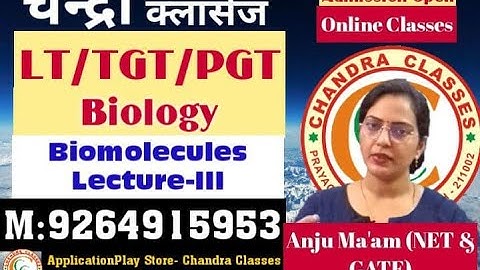 PROTEINS || BIOMOLECULES || LECTURE-3 || LT/TGT/PGT BIOOLOGY ||BY ANJU MAM