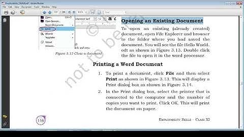 Session 3 Saving  Closing Opening  and Printing Document