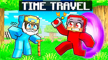 Using TIME TRAVEL to Prank my Friends in Minecraft!