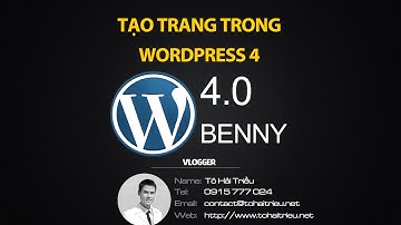 Quản lý và tạo trang WordPress - WordPress Pages