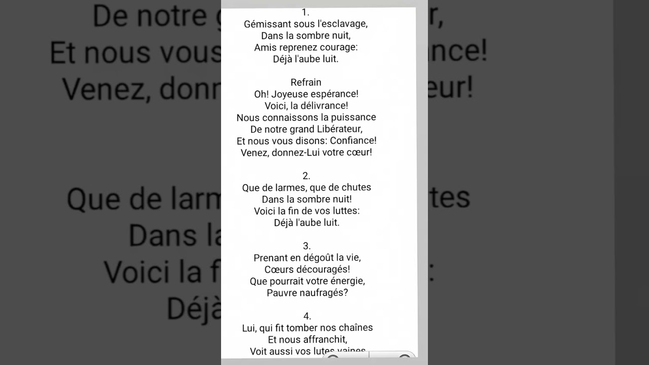 Gémissant sur l'esclavage 237 français chant d'espérance viral #viralshort #viralvideo #wedding #du