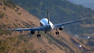 Maderia CRAZY landings with EXTREME WINDS | That's why it is so hard to land at Madeira