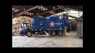 How the Republic Services transfer station and recycling center process works 