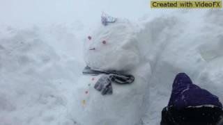 snowman with the kids