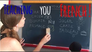 ASMR | RP: Soft spoken French lesson on black board
