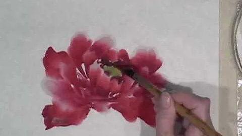 Peony Demo Part 1/3 in Chinese brush painting tech...