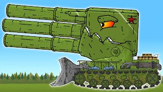 Breakthrough of the Soviet Front Line - Cartoons about tanks