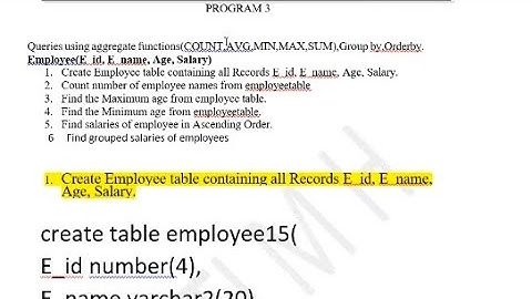 DBMS lab program 3# BCS403 #vtuber  #exam