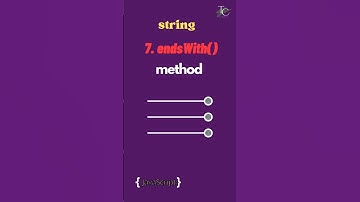 7. endsWith method in Javascript |String methods in javascript|#javascript  tutorial in 1 minutes