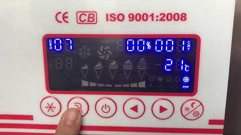 Pro-taylor soft serve ice cream machine control panel instruction