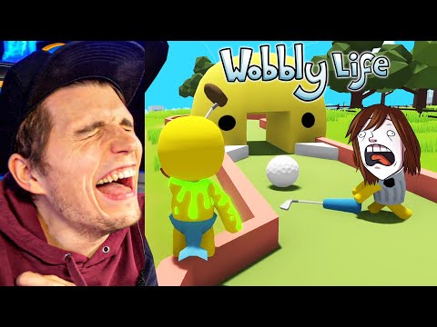 Ich habe noch NIE so viel GELACHT (Minigolf spielen gegen GLP) | Wobbly Life