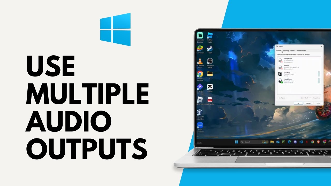 Enable Two Audio Outputs Windows How to Use Multiple Audio Outputs on Windows 11 - YouTube