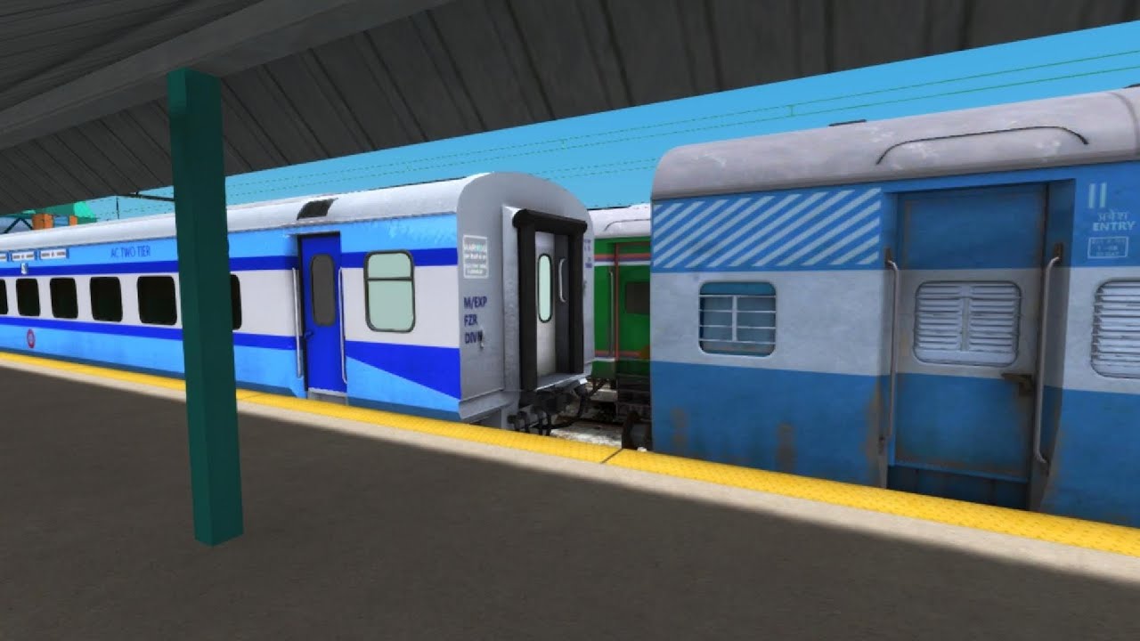Trains Crossing Bumpy Railroad Tracks || 🏄 Simulator Railway Station ...