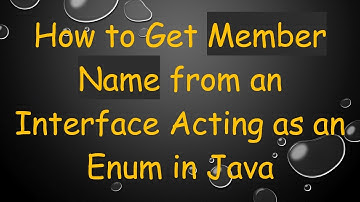 How to Get Member Name from an Interface Acting as an Enum in Java