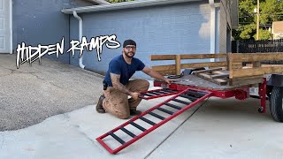 Making Hidden Loading Ramps for my Harbor Freight Trailer