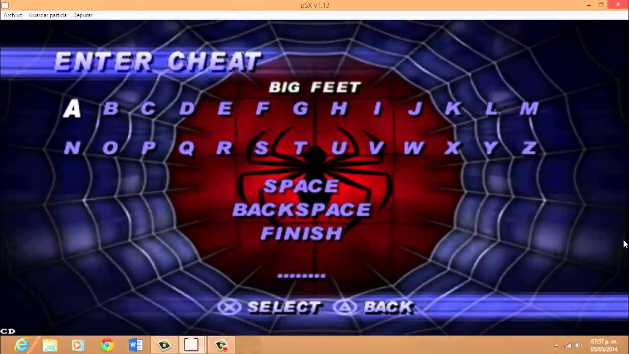 Spiderman 2 PS1 Cheats/trucos - YouTube