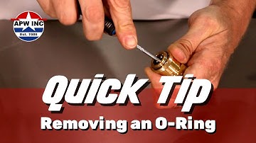 QUICK TIP: Removing an O-Ring