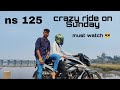 Crazy ride on sunday   ns 125   vapi  ritesh baria vlog  phone motovlog  aamirmajid