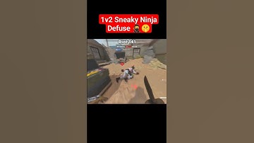 1v2 sneaky Ninja Defuse 🥷🤫.#shorts #callofduty #warzone #warzoneclips #mw2 #mwii #codm #codm