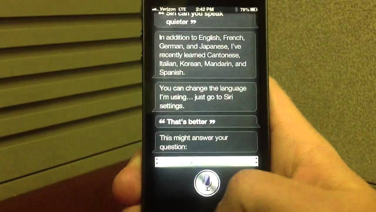 How To Adjust Siri's Volume - YouTube